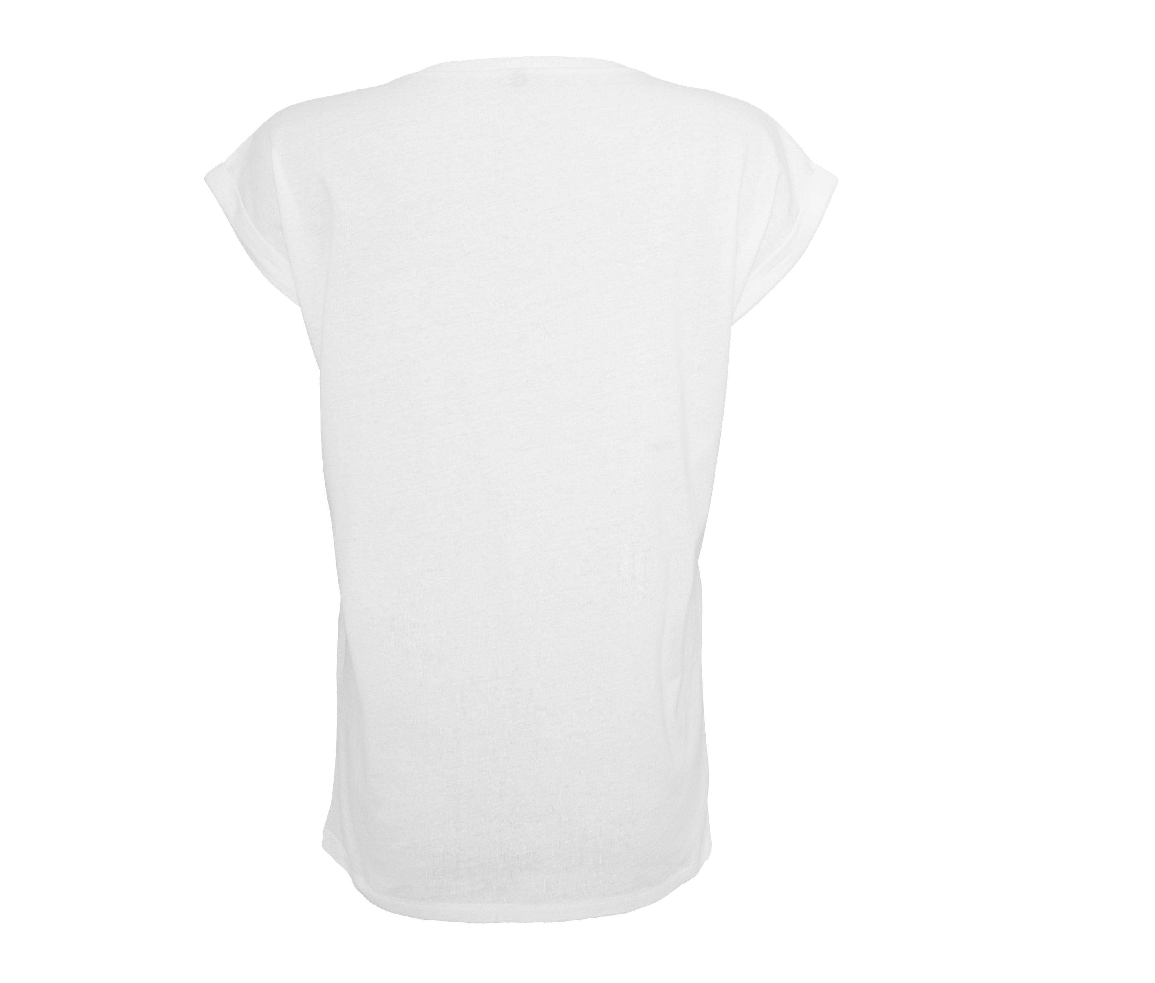 LADIES EXTENDED SHOULDER TEE