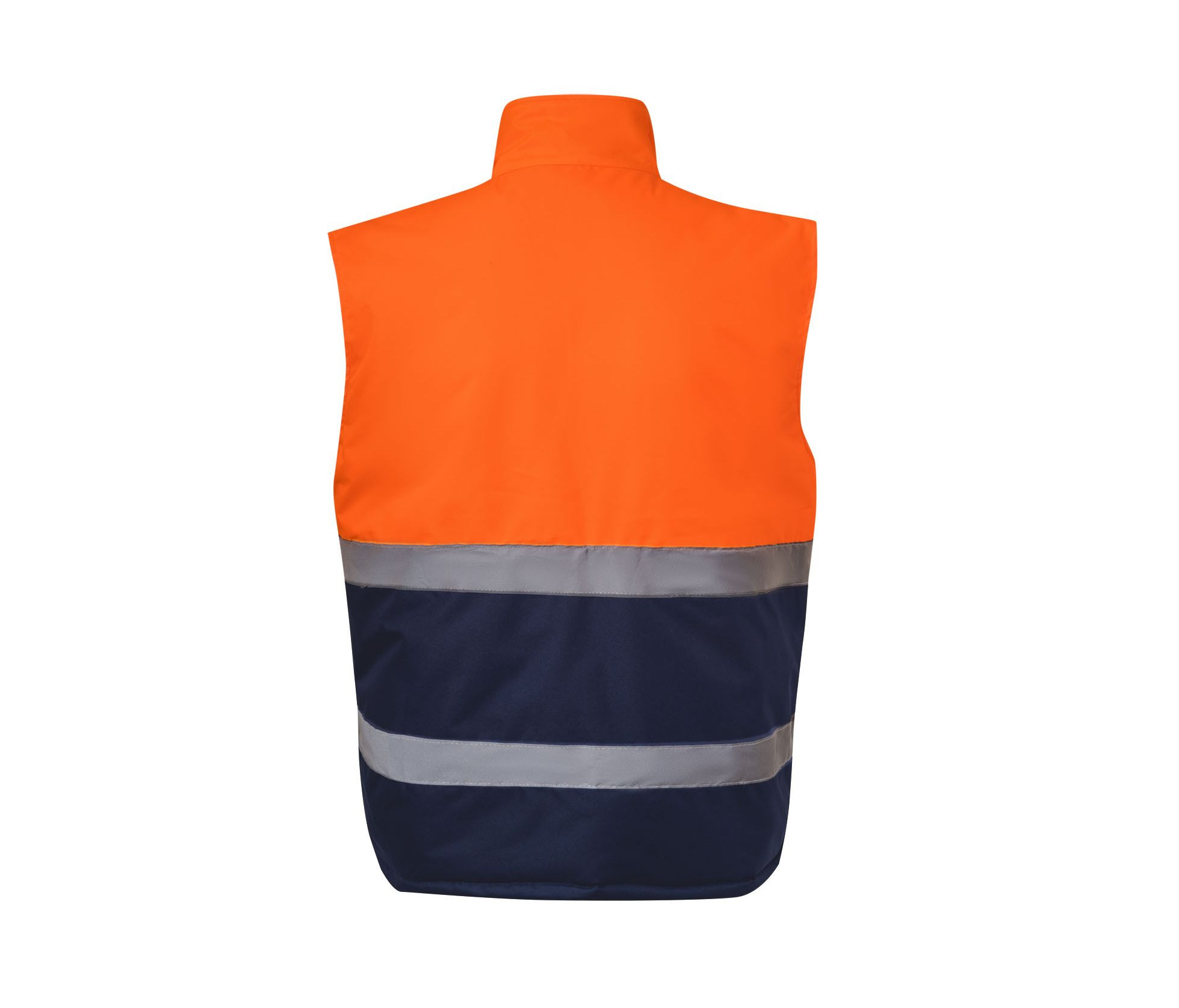 BODYWARMER MATELASSÉ BICOLORE HAUTE VISIBILITÉ